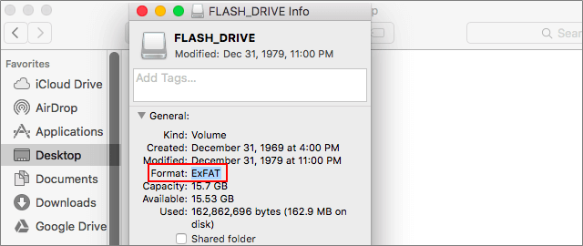 mac formatting usb flash for windows